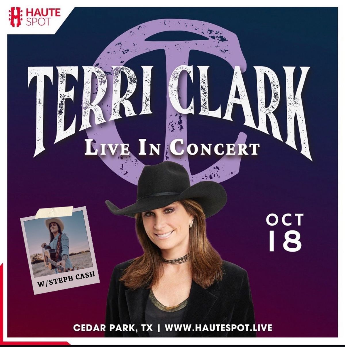 Steph Cash w\/ Terri Clark @ Haute Spot (Cedar Park, TX)