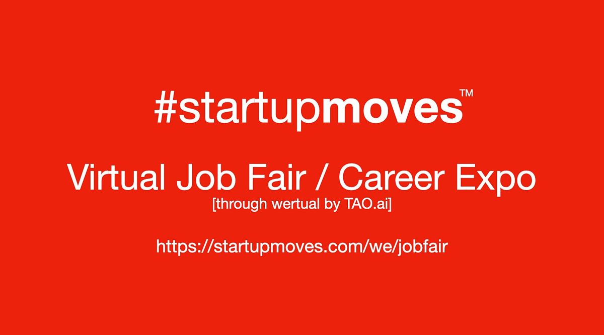 #StartupMoves Virtual Job Fair \/ Career Expo #Startup #Founder #Orlando