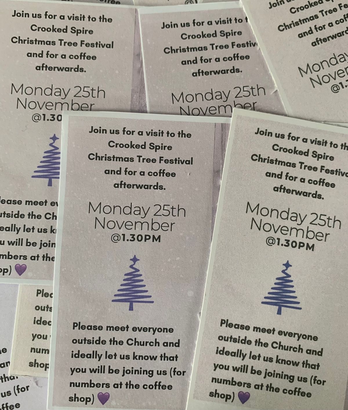 Visit to The Crooked Spire Christmas Tree Festival and Coffee