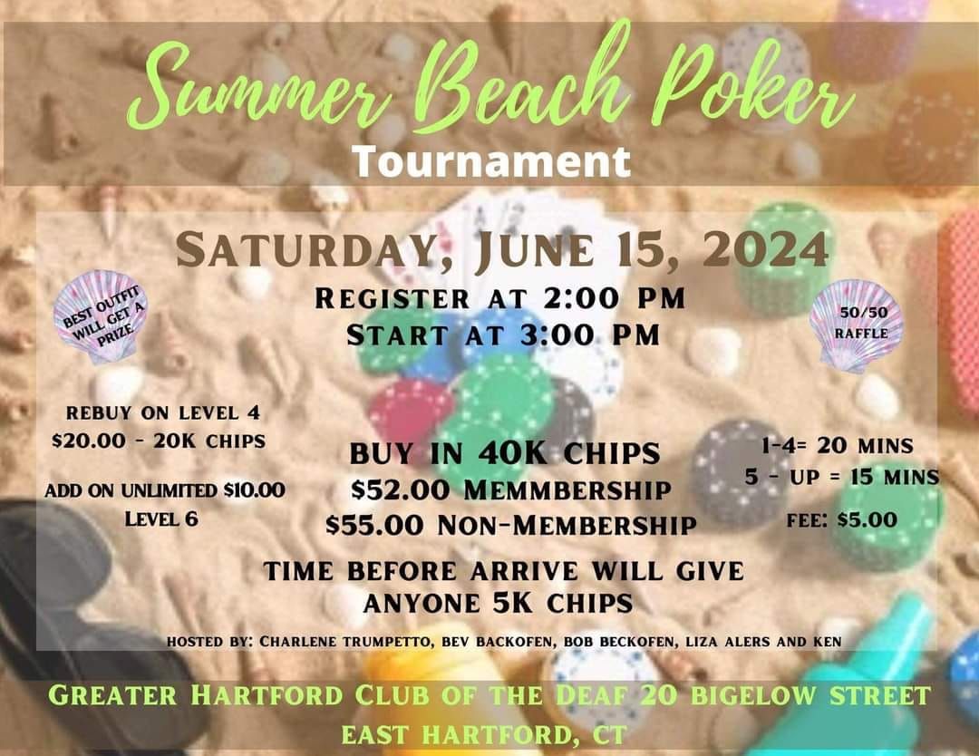 GHCD Summer Beach Poker 