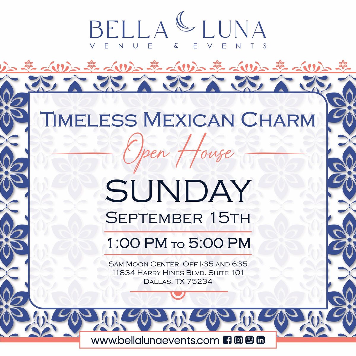 Timeless Mexican Charm- Bella Luna Open House