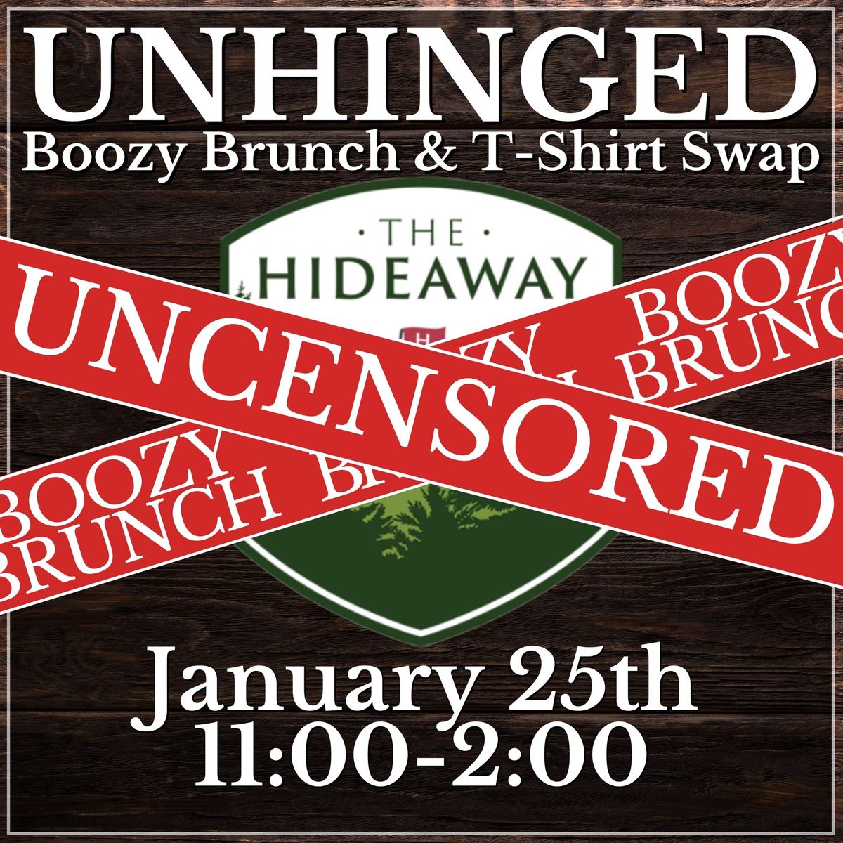 Unhinged Boozy Brunch & T-Shirt Swap