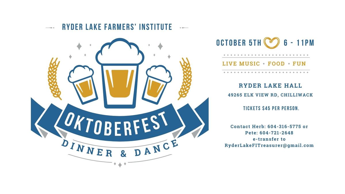 Oktoberfest dinner and dance.  SOLD OUT!