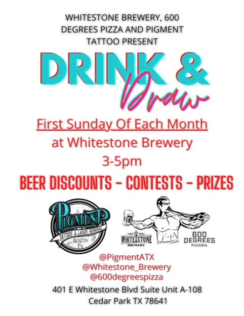 Drink & Draw with Pigment Tattoo!