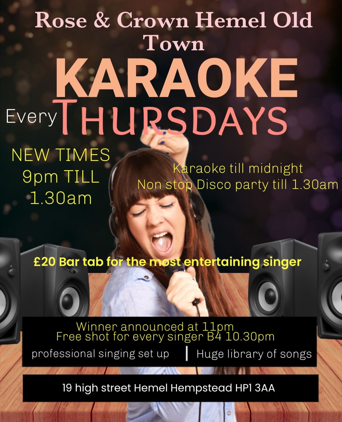 New Times Thursday Karaoke @ Rose & Crown 