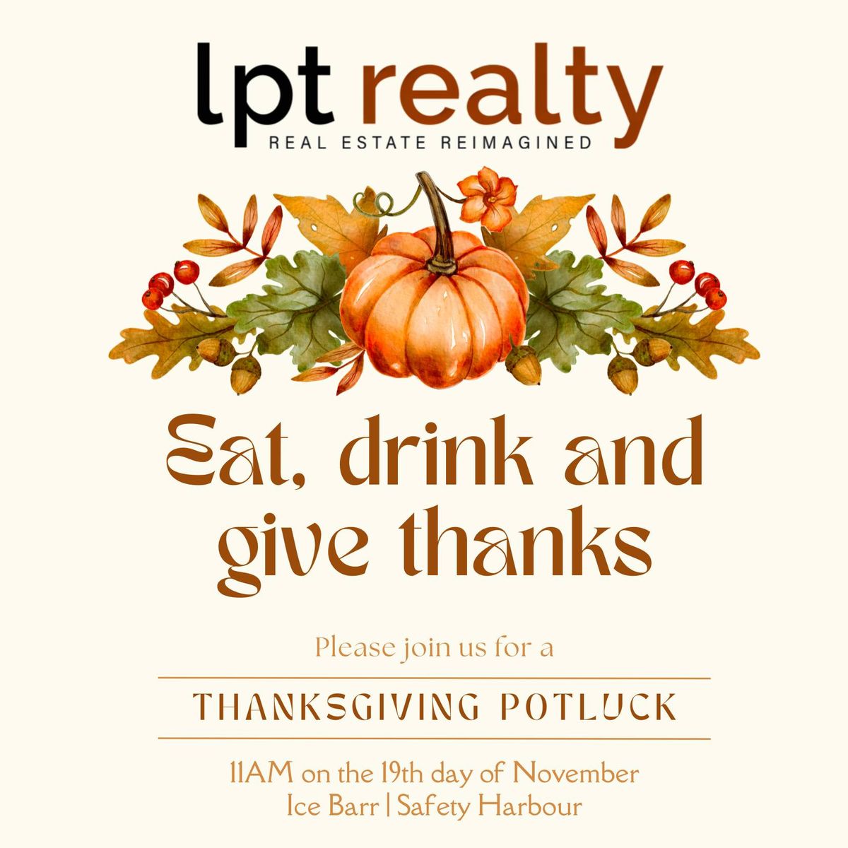 Tampa Bay Realtors | \ud83c\udf41 Friendsgiving Potluck Feast \ud83c\udf41