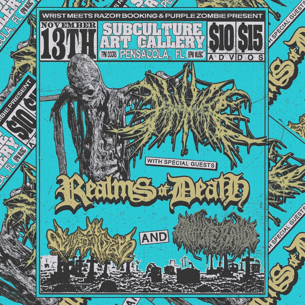 11\/13 Peacemaker, Realms of Death, Oinkliteration, and No Surrender at Subculture 