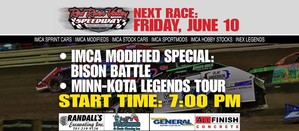 IMCA Modified Special: Bison Battle | Minn-Kota Legends Tour, Red River