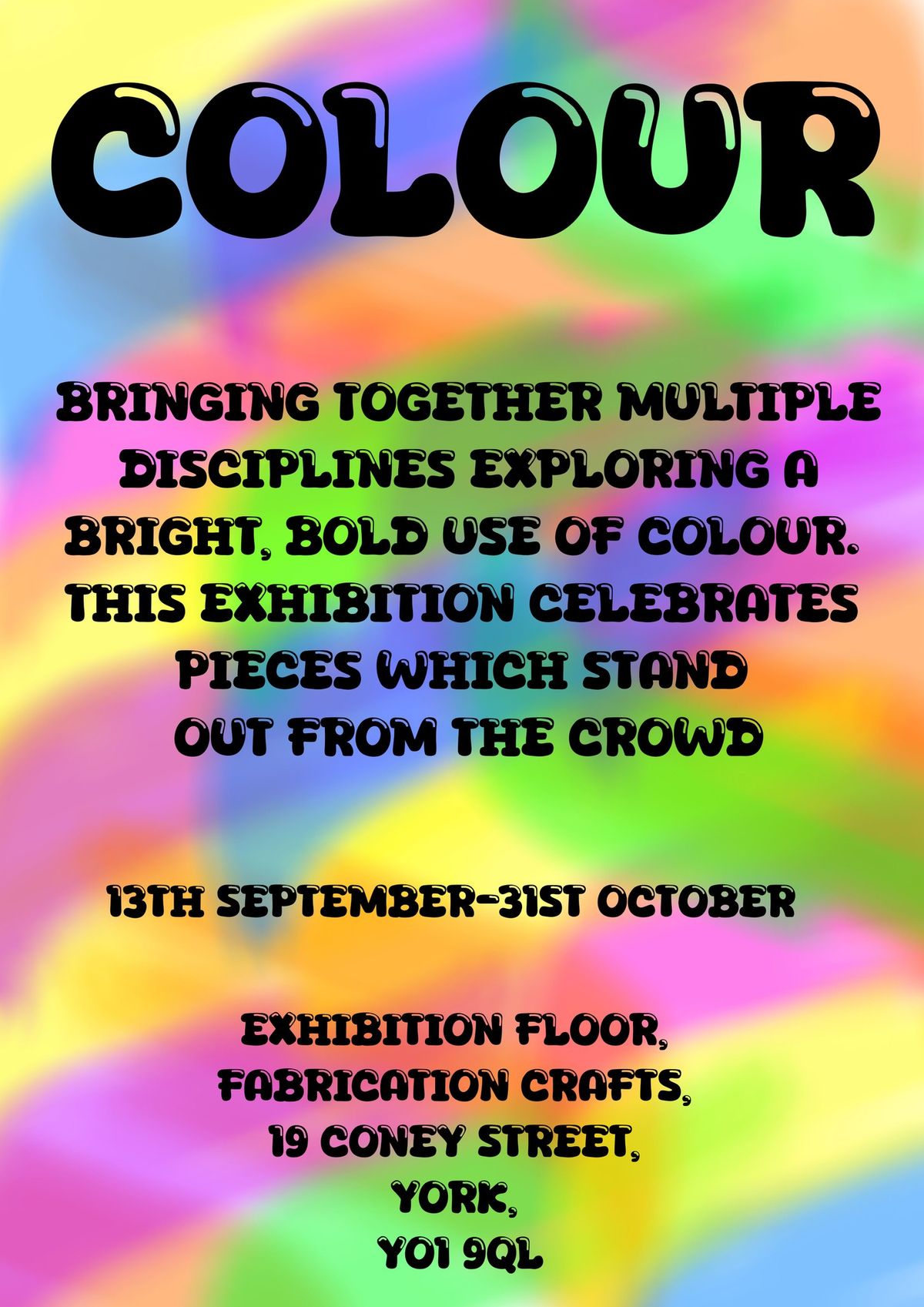 Colour Exhibition, Fabrication Crafts York 13th Sept - 31st Oct 2024