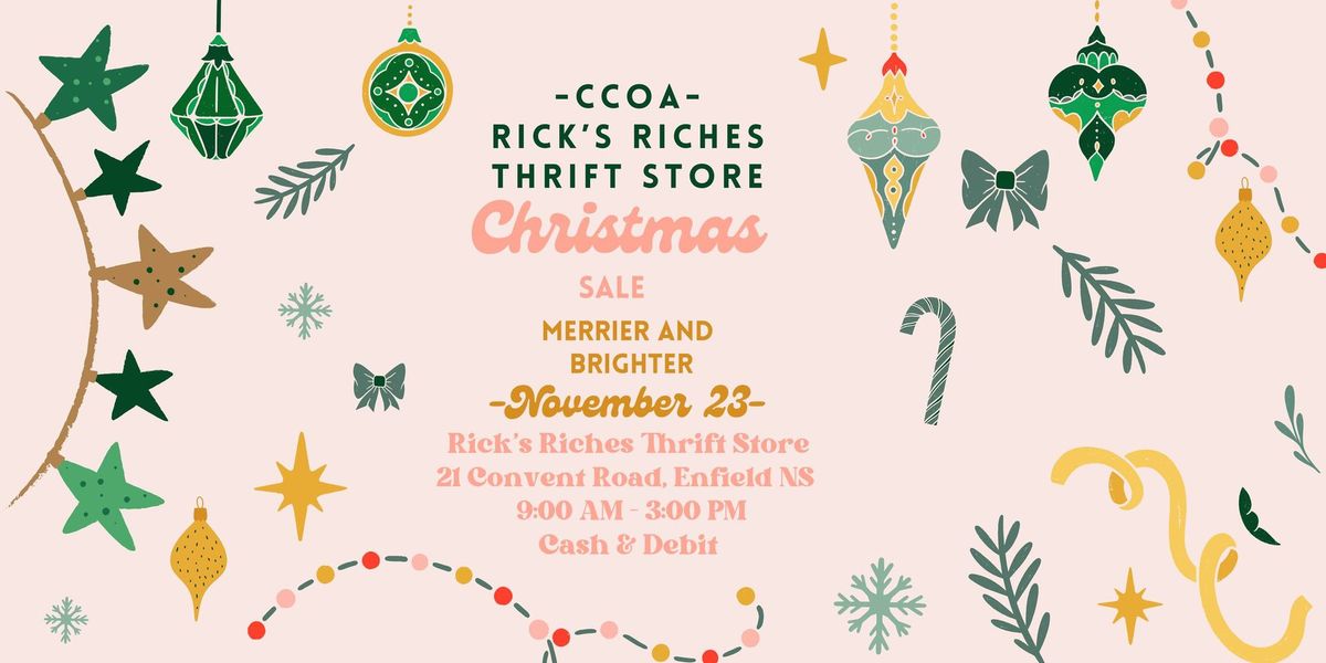 Rick's Riches BIGGEST AND FINAL CHRISTMAS SALE