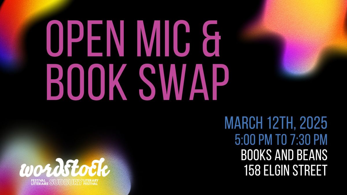 Open Mic and Book Swap