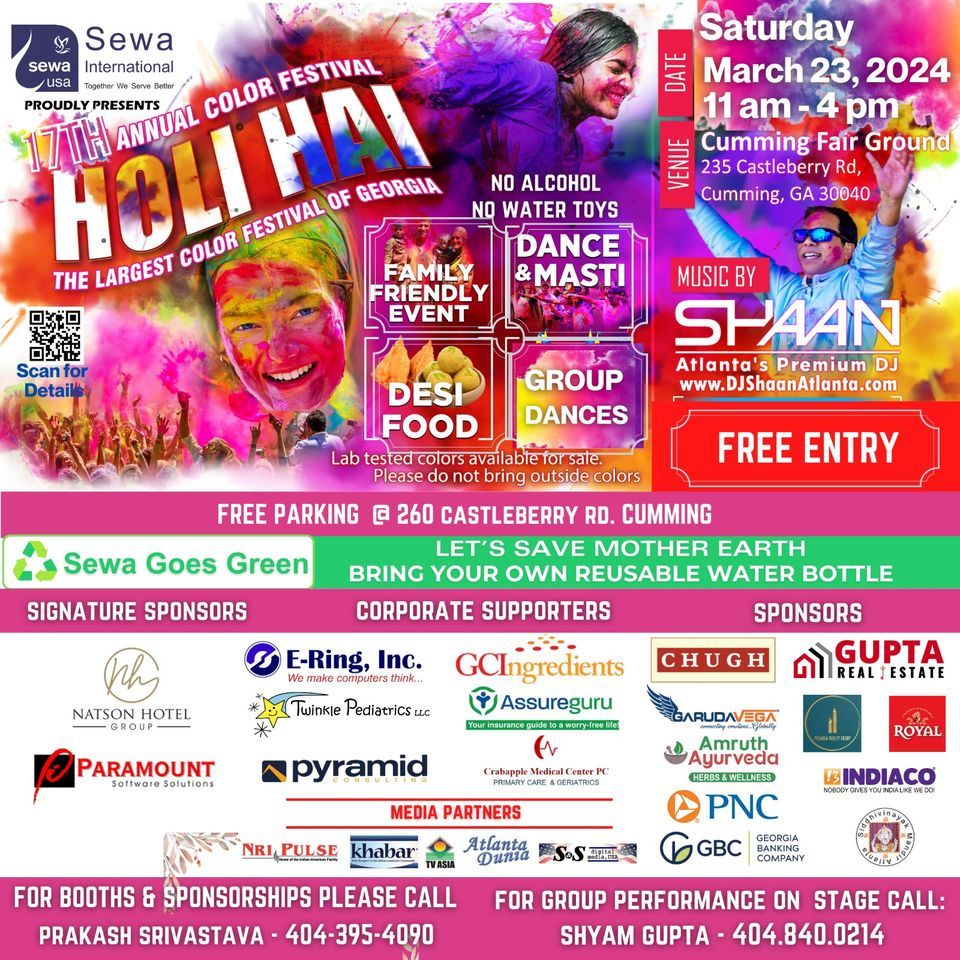 17th Annual Color \/ Holi Festival 2024