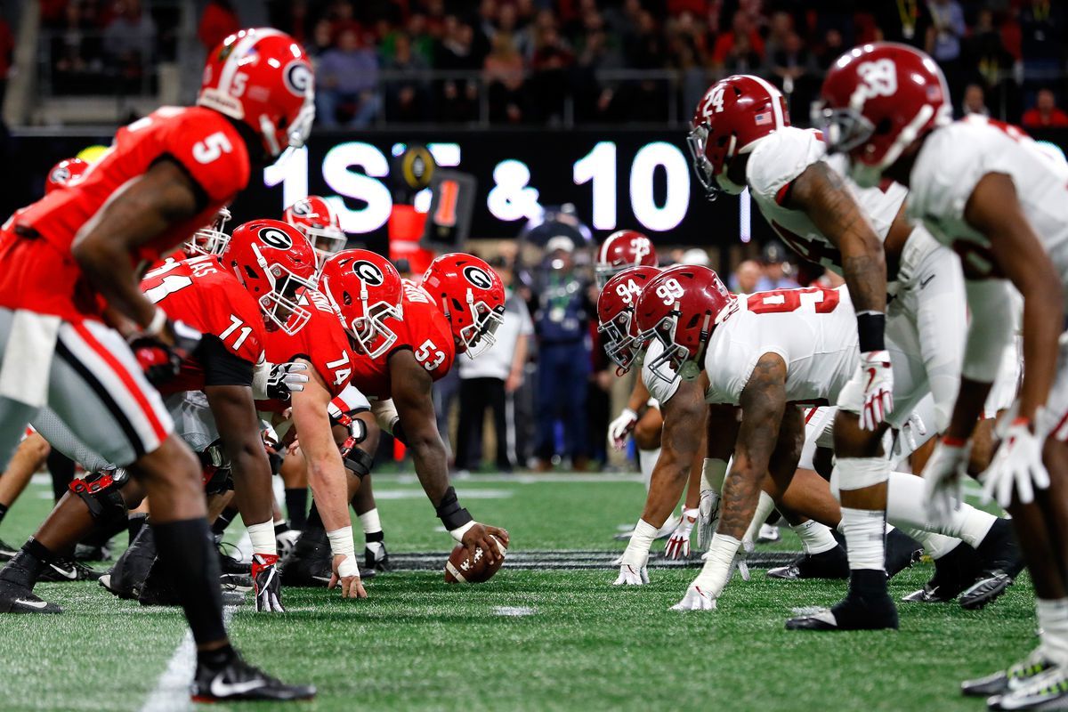 Georgia Bulldogs at Alabama Crimson Tide Football