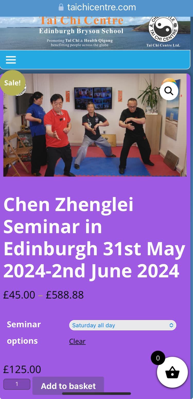 Grandmaster Chen Zhenglei Seminar