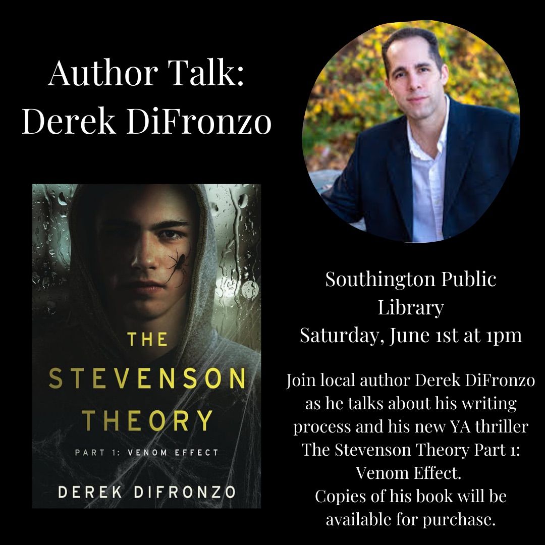Author Talk w\/Derek DiFronzo at Southington Library
