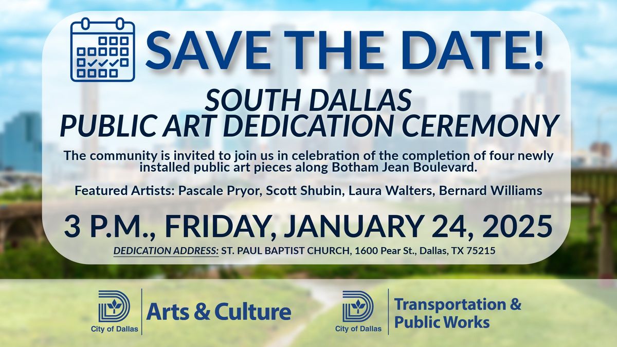 South Dallas Public Art Dedication Ceremony