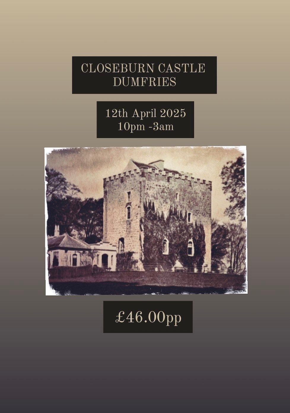 CLOSEBURN CASTLE DUMFRIES 12TH APRIL 2025