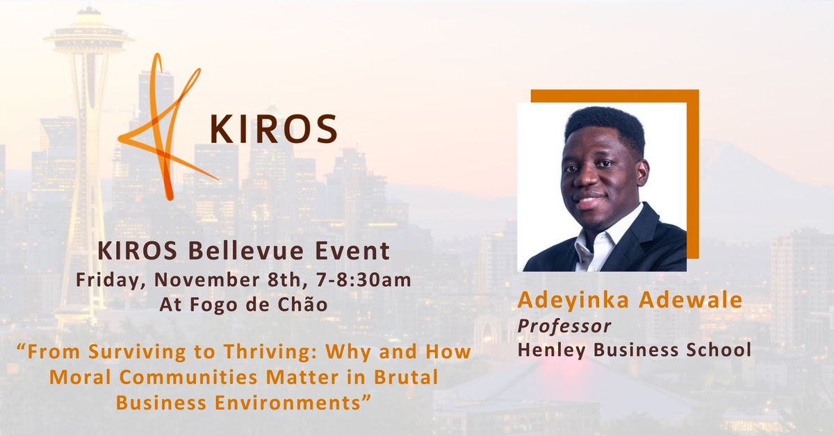 KIROS Bellevue Event with Adeyinka Adewale