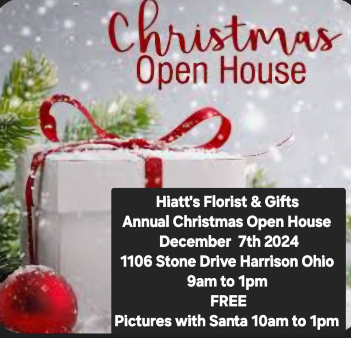 Hiatt's Florist & Gifts Christmas Open House