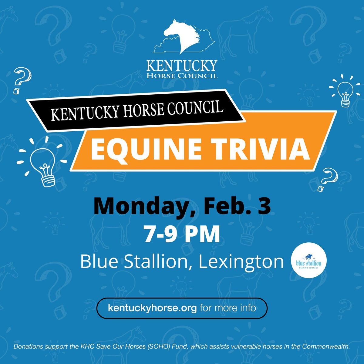 KHC Equine Trivia at Blue Stallion Brewing