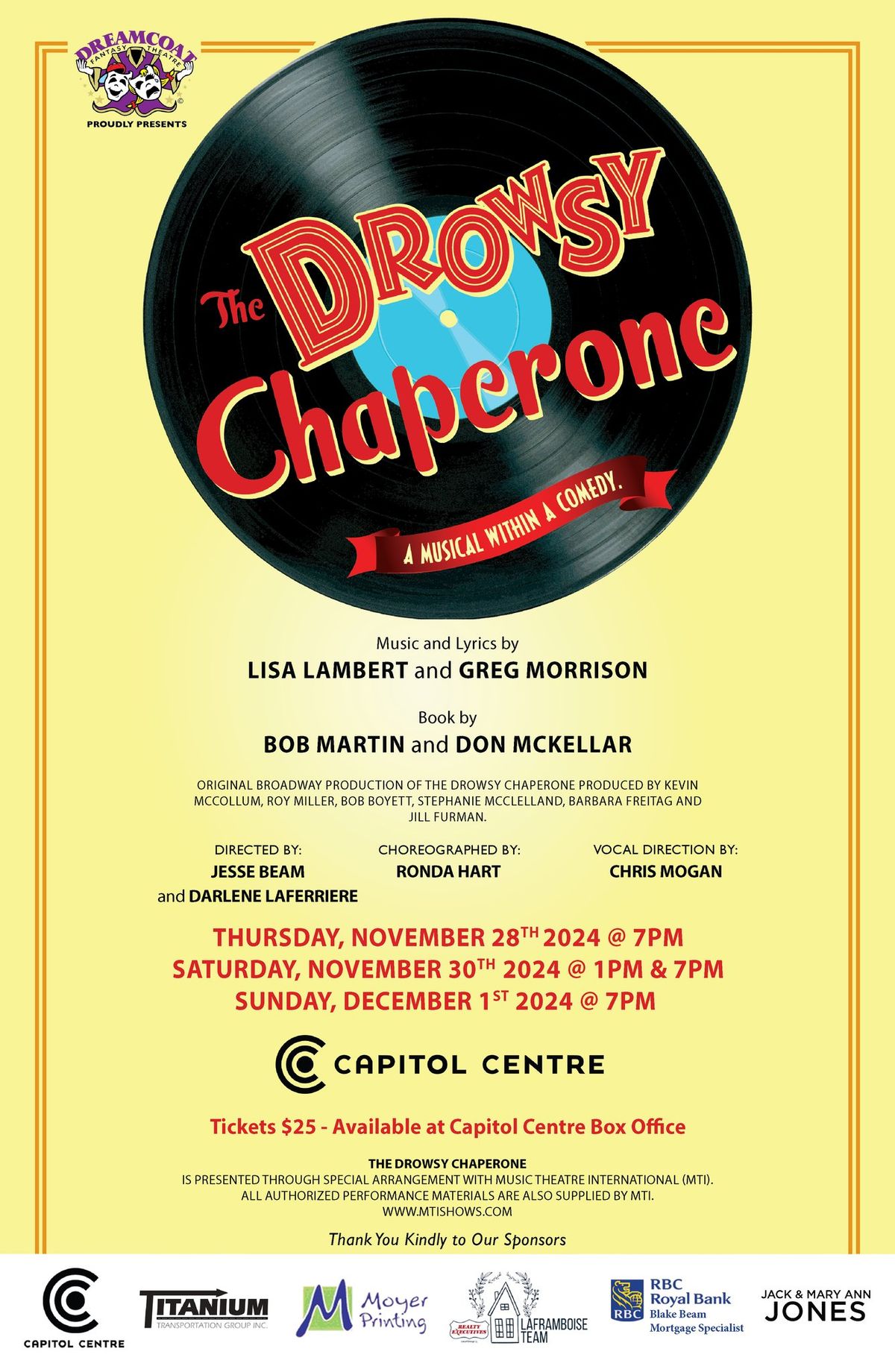 The Drowsy Chaperone- Public Shows 