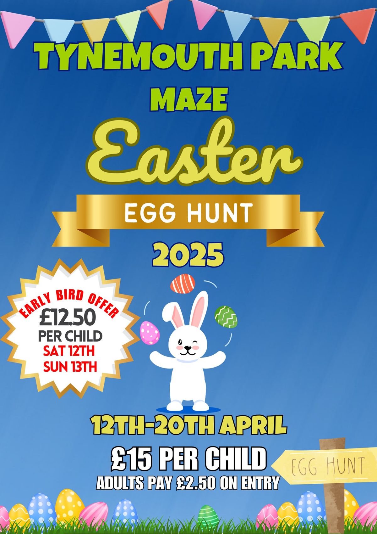 Tynemouth Park Maze Easter Egg Hunt 2025