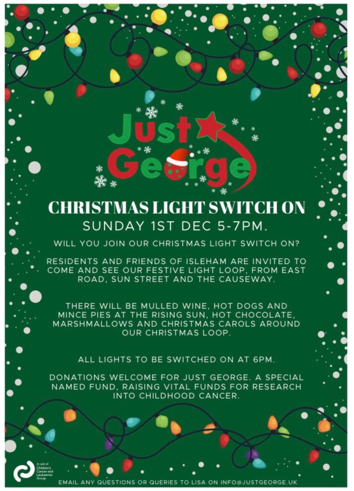 Isleham\u2019s Christmas Light Switch On