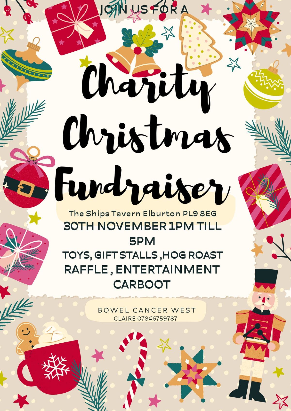 Charity Christmas Fundraiser - Bowel Cancer West