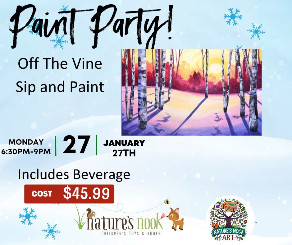 Jan. 27th Off The Vine Paint Party