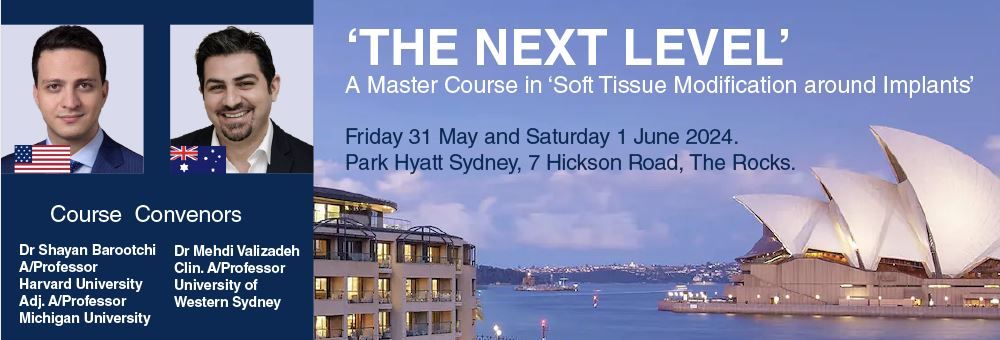 The Next Level - A Mastercourse in Soft Tissue Modification around Implants