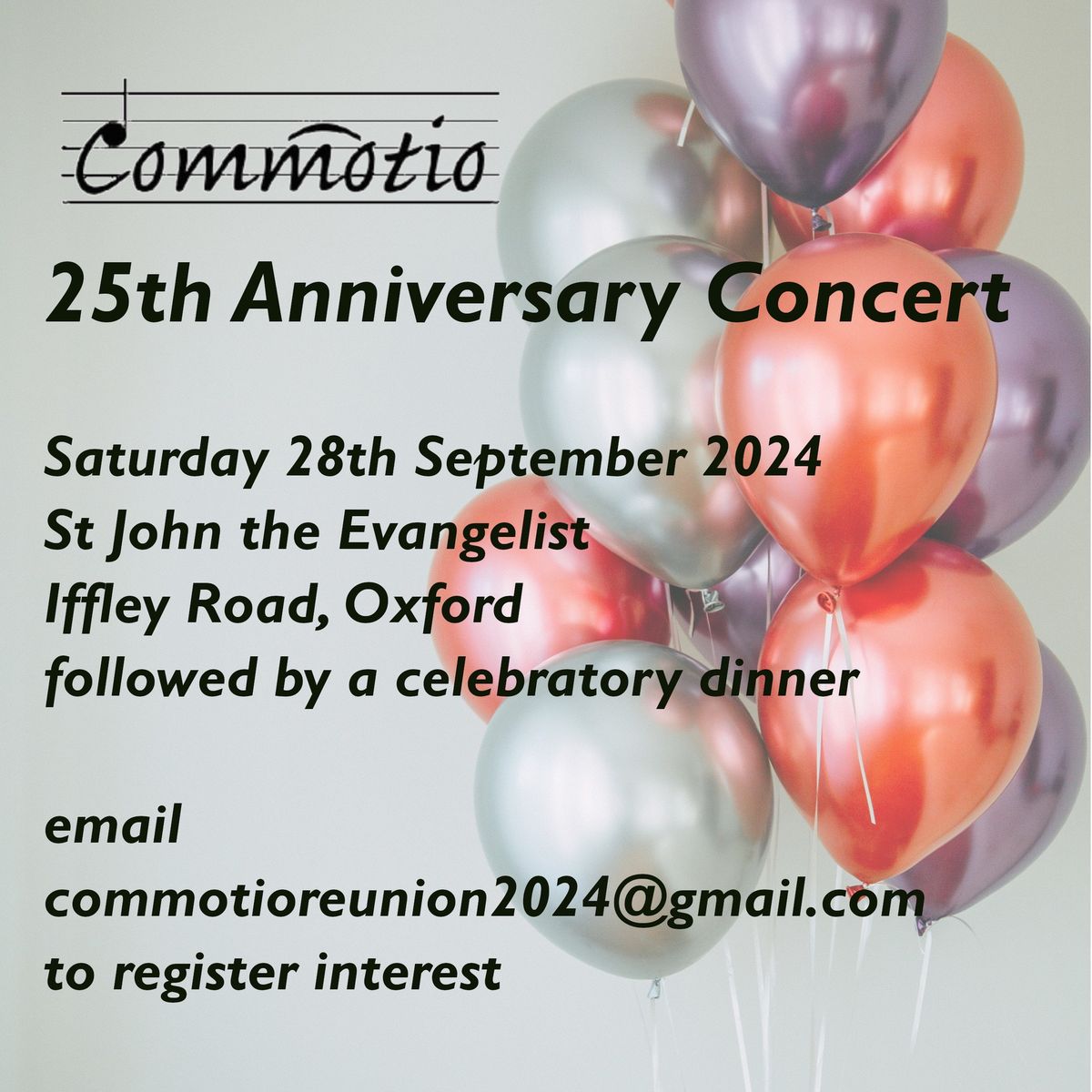 Commotio's 25th Anniversary Concert