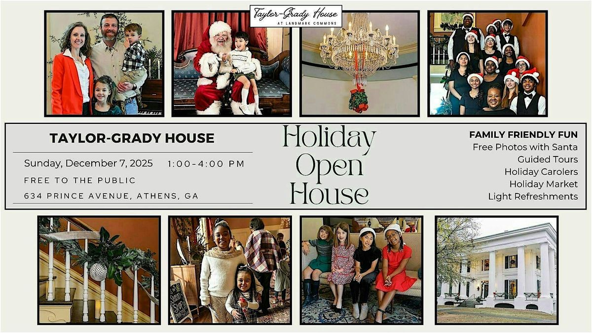Taylor-Grady House Holiday Open House featuring Santa Claus