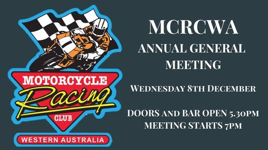 MCRCWA Annual General Meeting