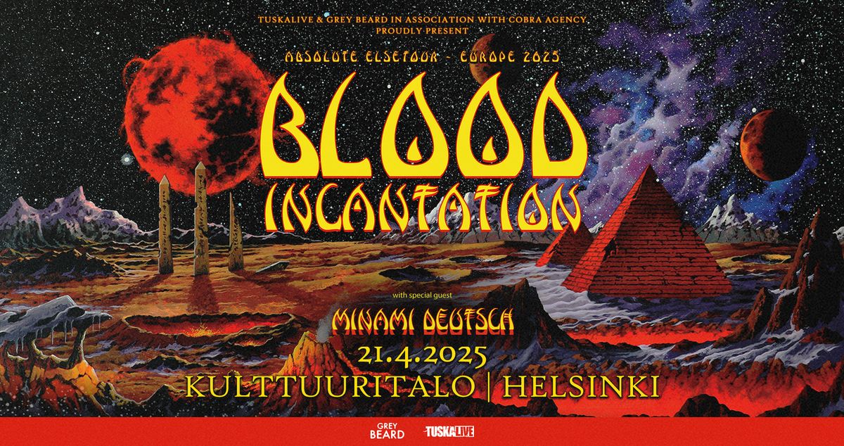 TuskaLive: Blood Incantation, 21.4.2025, Helsinki, Kulttuuritalo