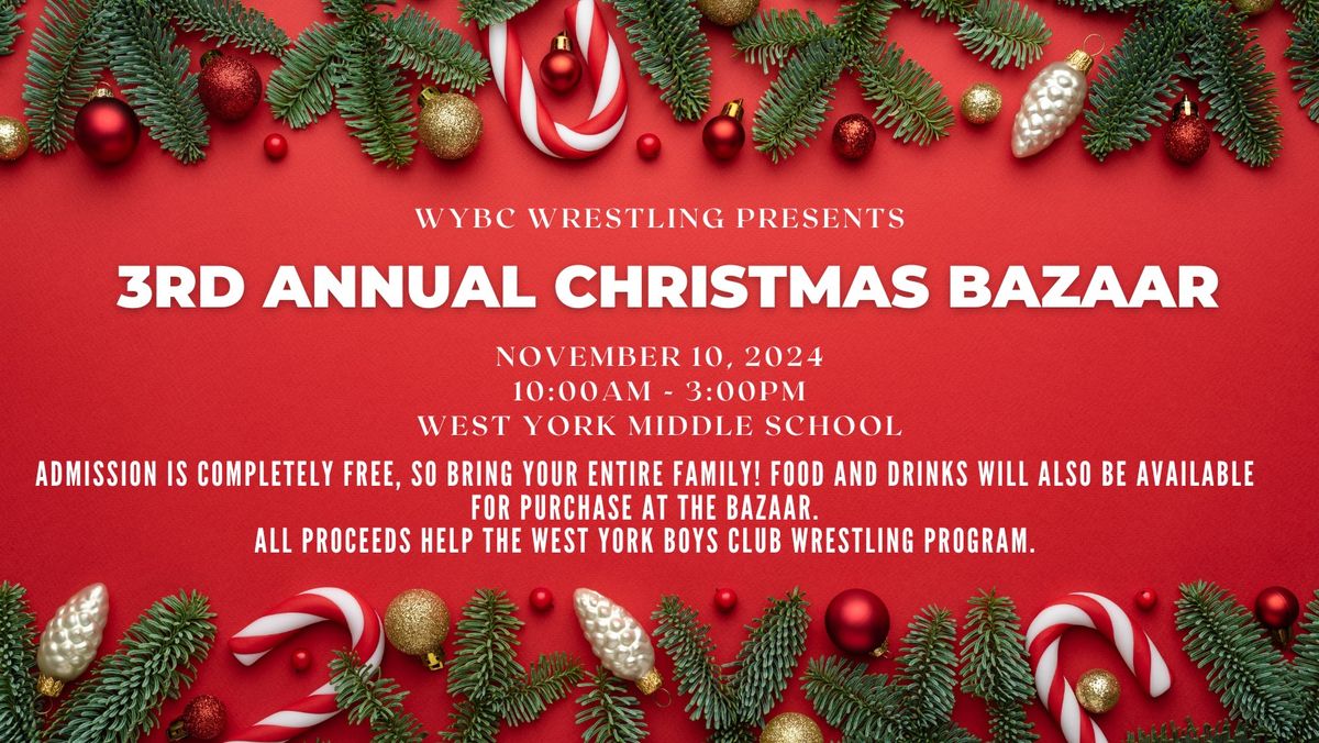 WYBC Wrestling 3rd Annual Christmas Bazaar Craft Show