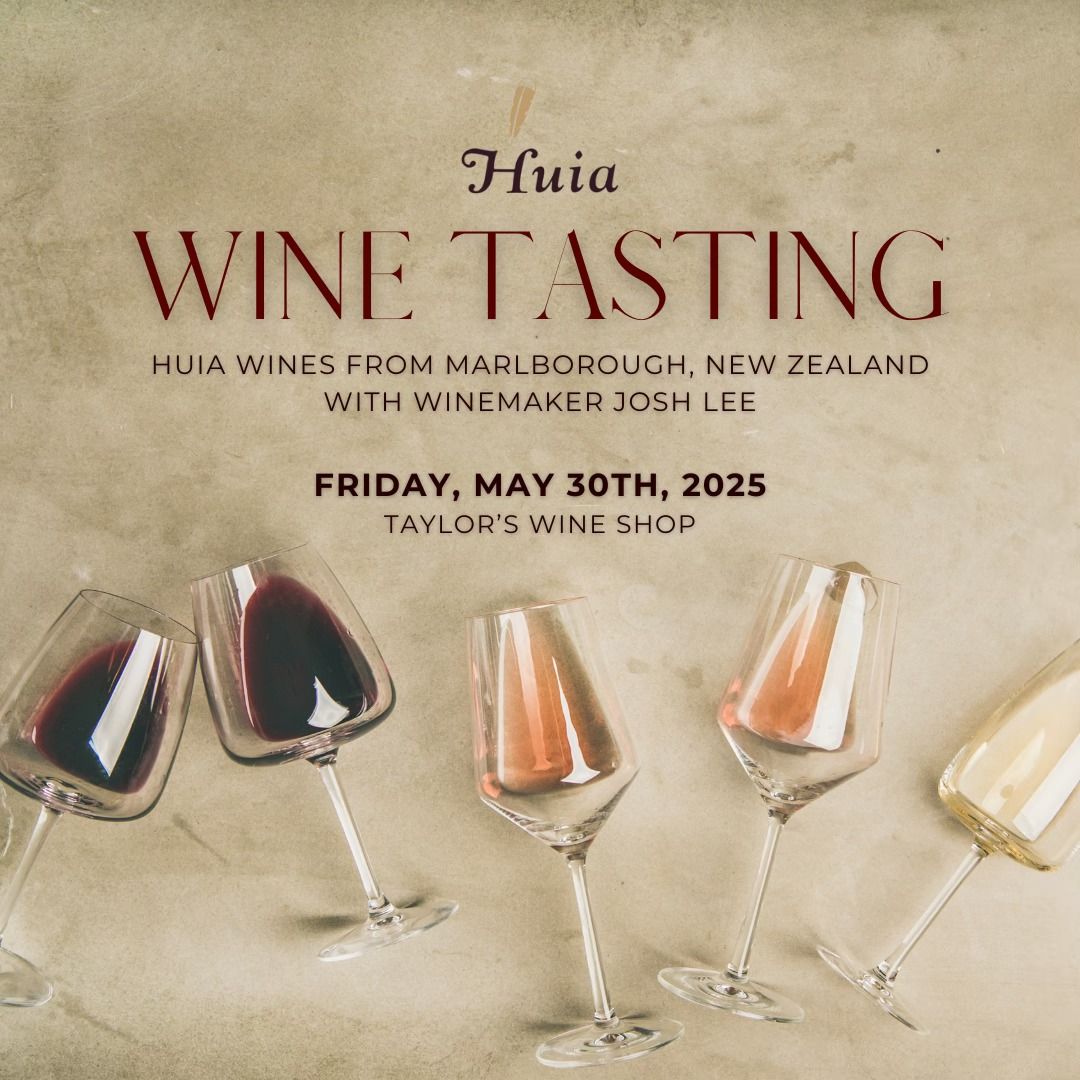 Free Wine Tasting: Huia Wines with winemaker Josh Lee