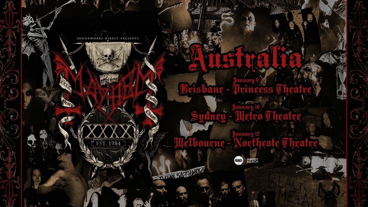 MAYHEM | 40th Year Anniversary | Sydney | Metro Theatre