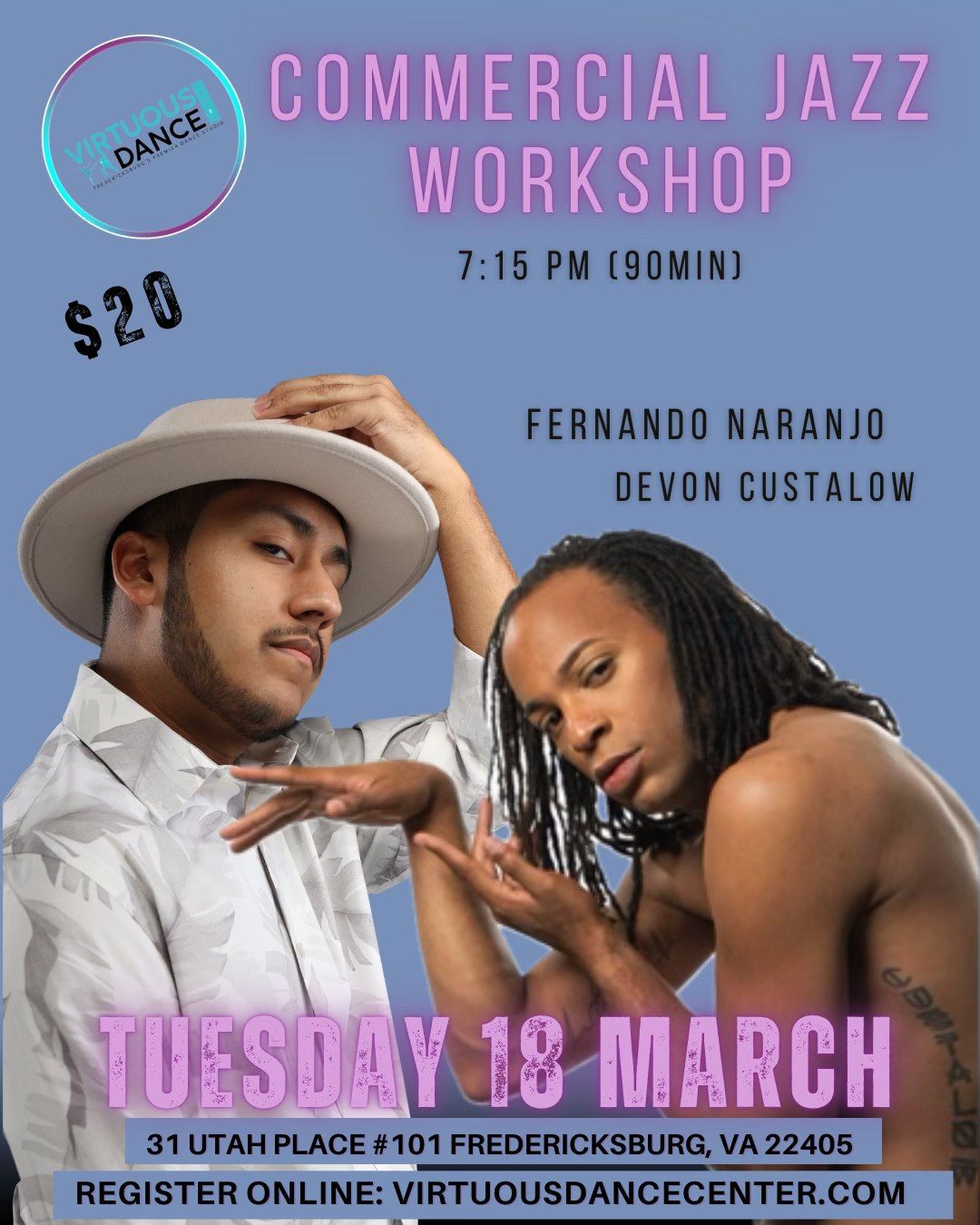 Commercial Jazz Workshop with Devon & Fernando!