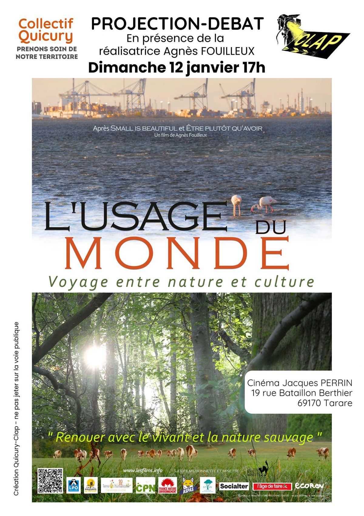 Projection-d\u00e9bat "L'USAGE DU MONDE" avec la r\u00e9alisatrice Agn\u00e8s FOUILLEUX