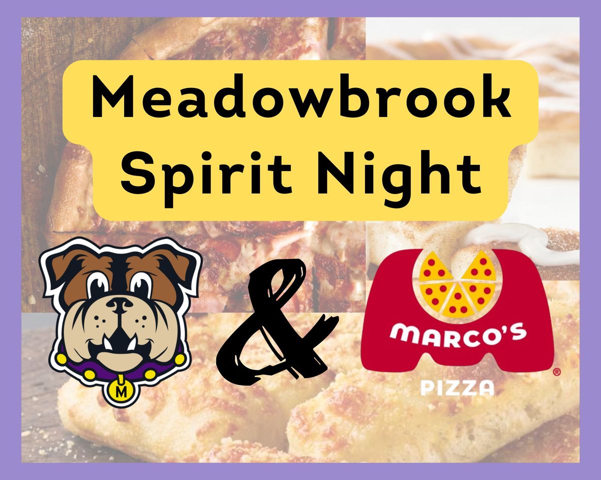 Meadowbrook Spirit Nights @ Marco's Pizza (Box Nights)