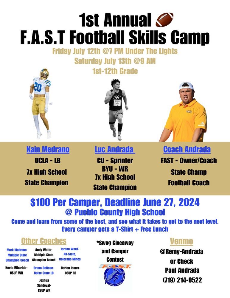 FAST 1st Annual Football Camp! 