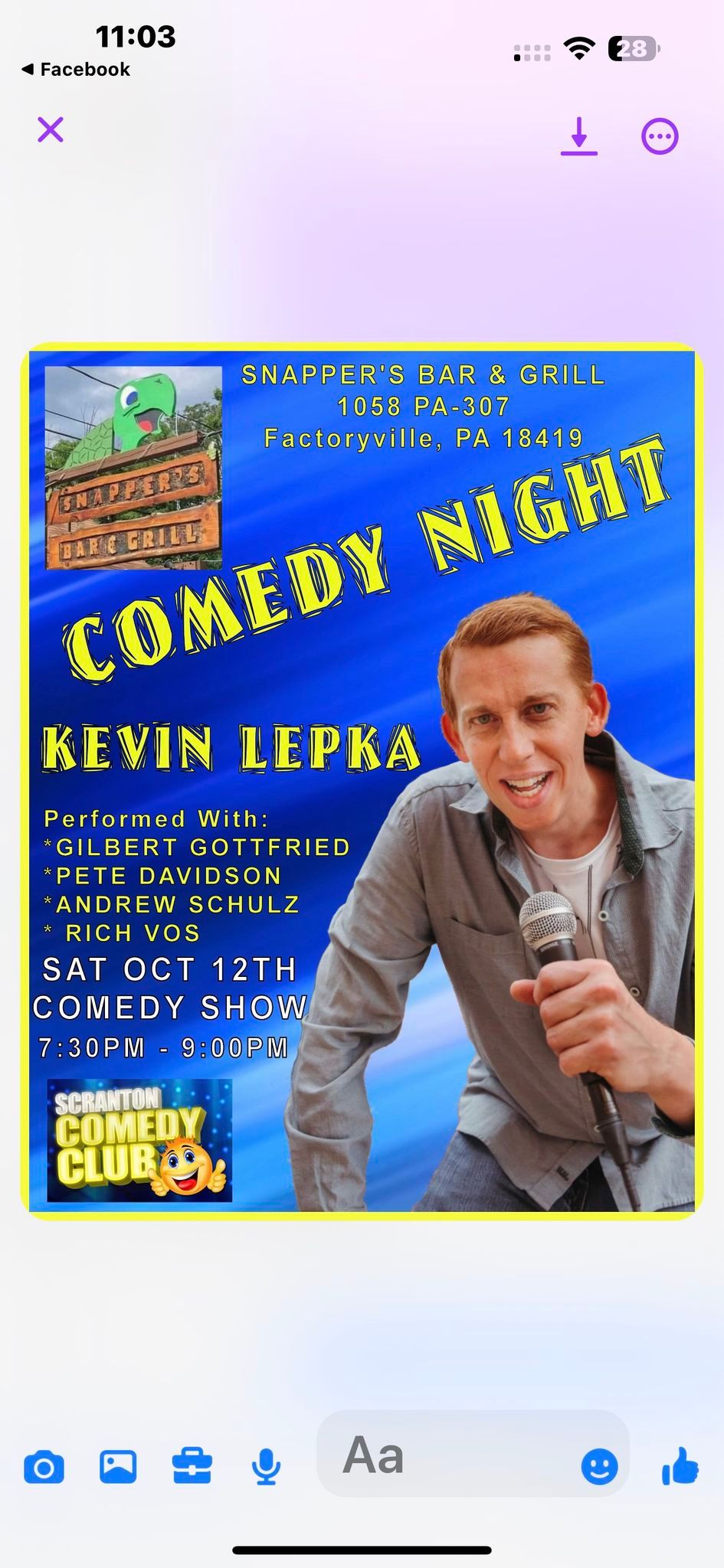 Comedy night by Kevin Lepka