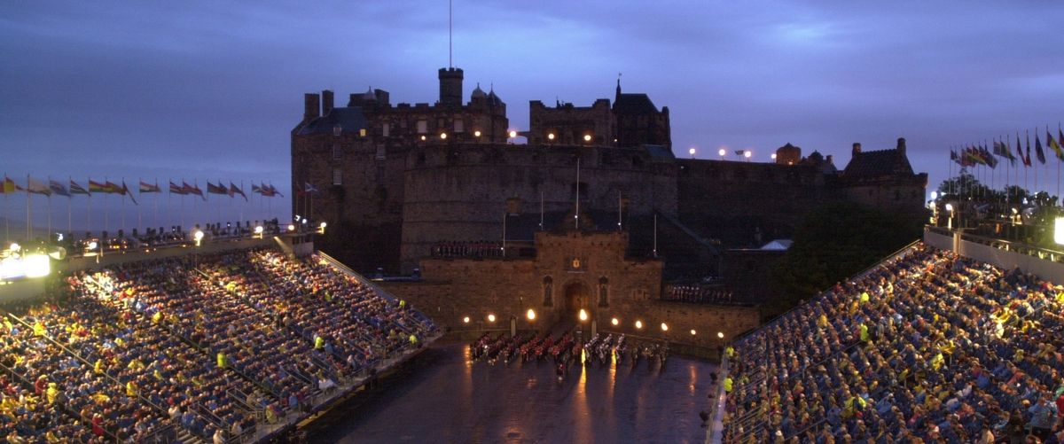 Edinburgh Military Tattoo Show at Edinburgh Castle Esplanade