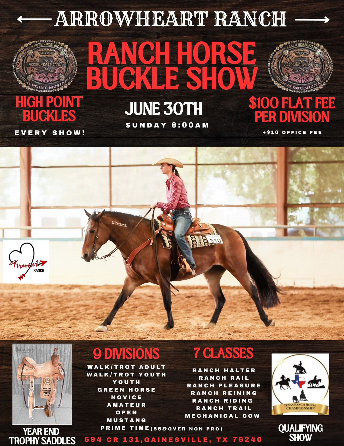 Arrowheart Ranch Horse Buckle Show 