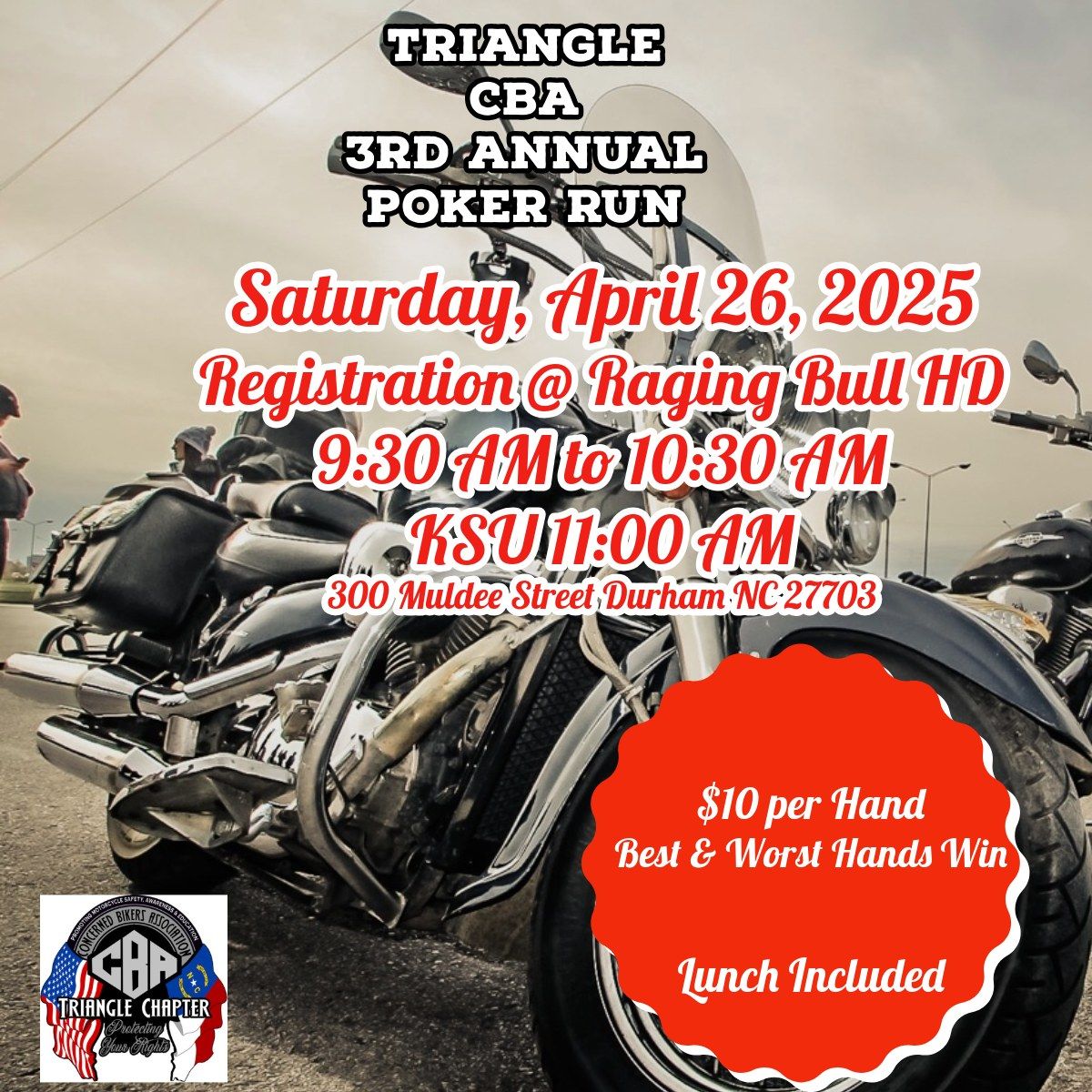 3RD Annual Triangle CBA Poker Run 