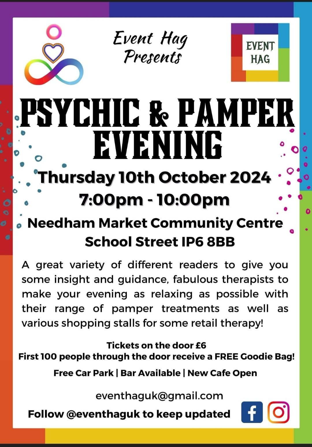 Psychic and Pamper evening 