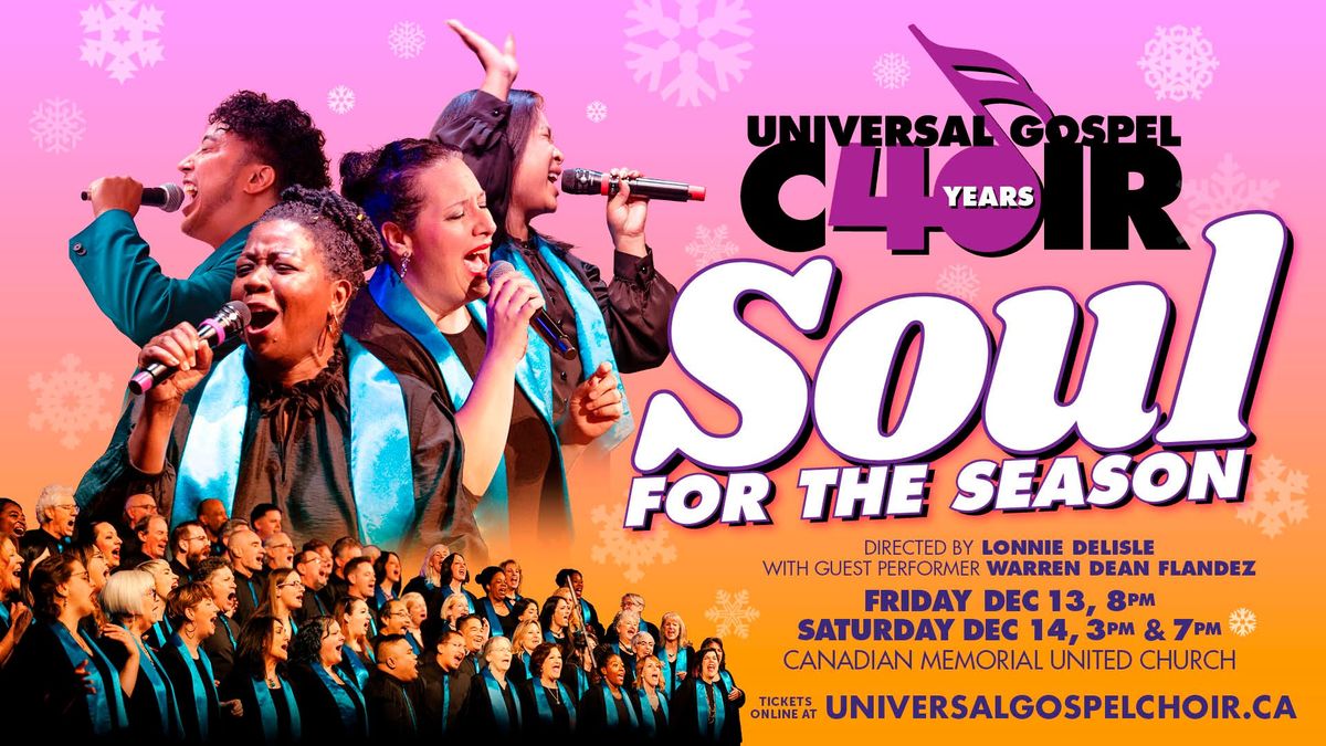 Soul for the Season - Universal Gospel Choir in concert with Warren Dean Flandez