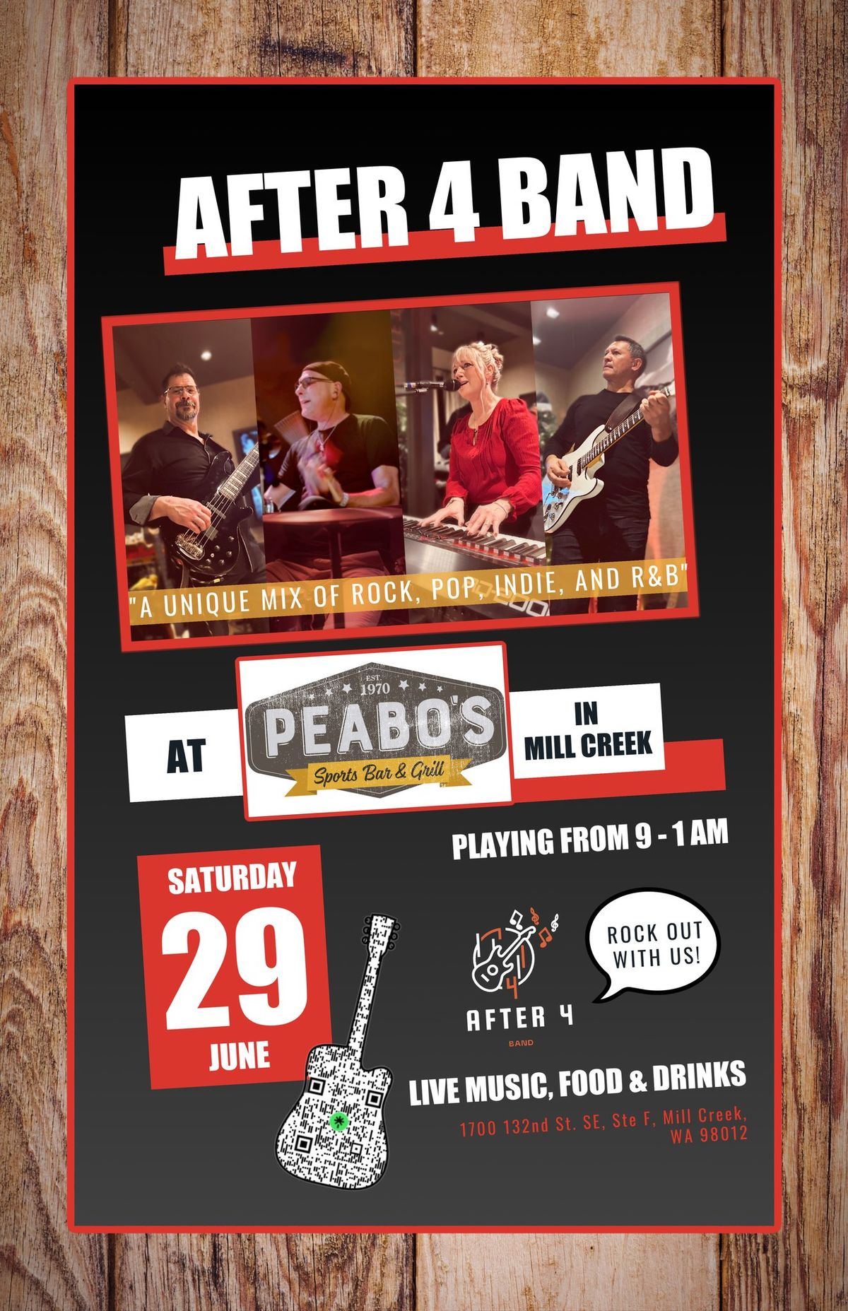 After 4 Band @Peabo\u2019s Sports Bar