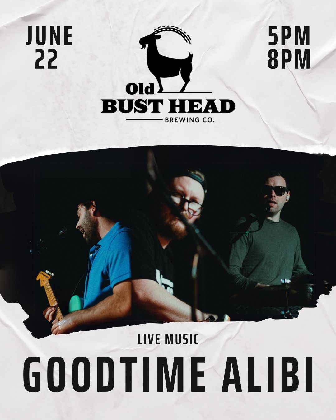 Goodtime Alibi LIVE at Old Bust Head Brewing Co.