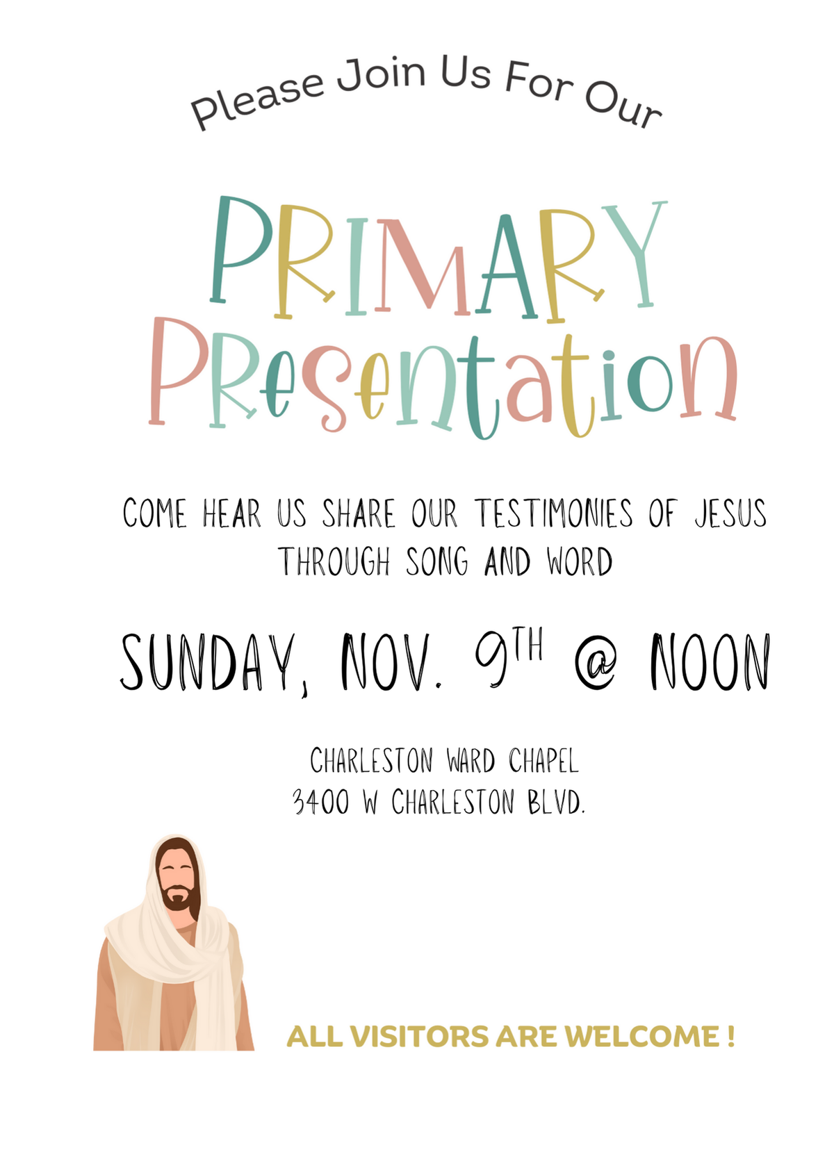 Charleston Ward Sacrament and Primary Program